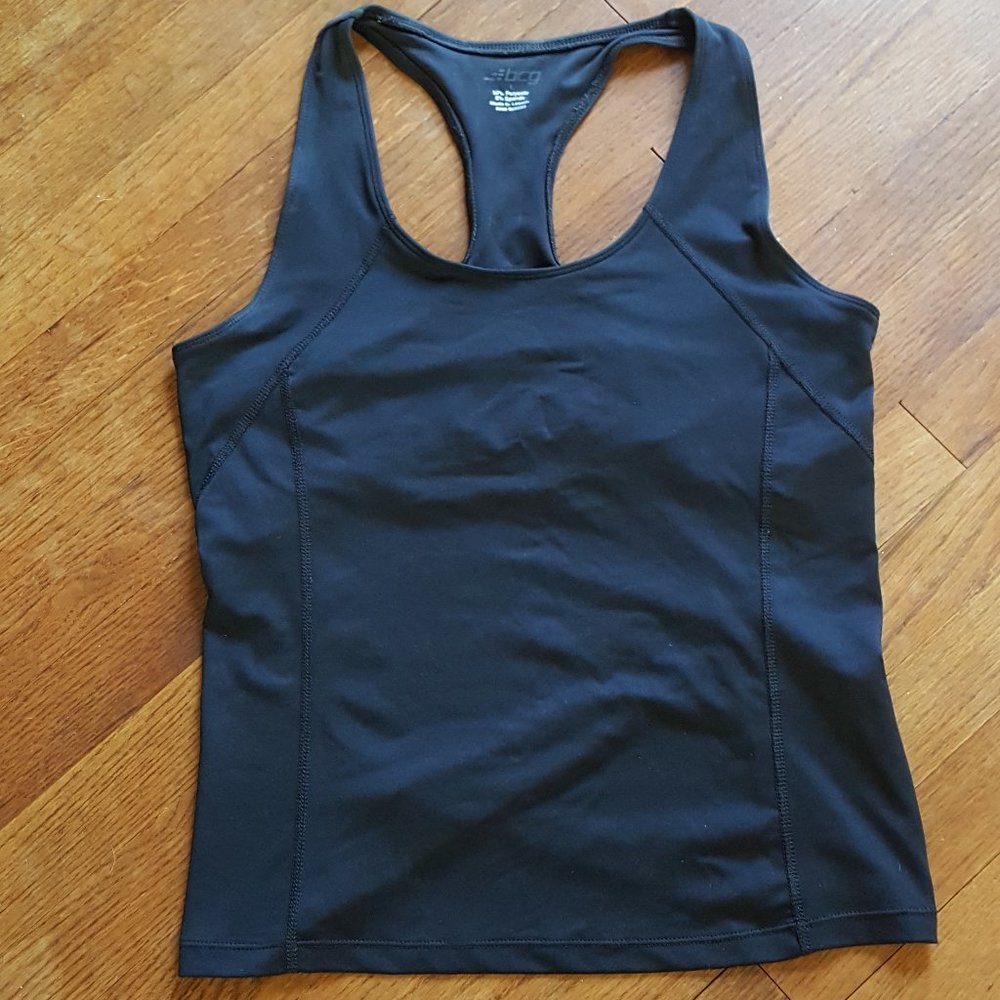 bcg workout top, built in bra szL